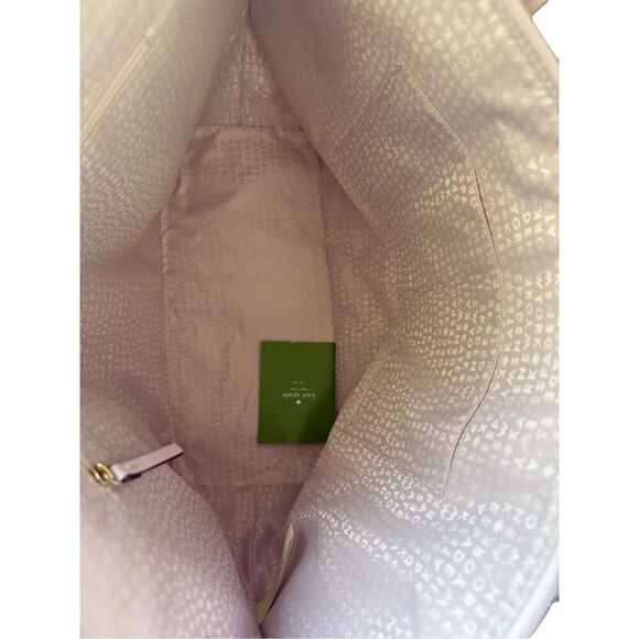 Kate Spade Hani Haven Lane Womens Pink Glitter Dot Saffiano Leather Tote Bag - Picture 10 of 13